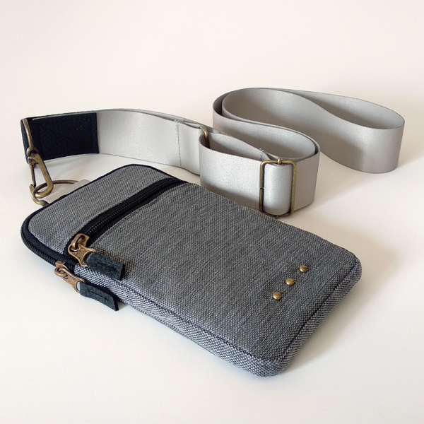 Bolso para movil: portal movil pelo mod.06 gris - Cuchicuchi Regalos  personalizados y joyas